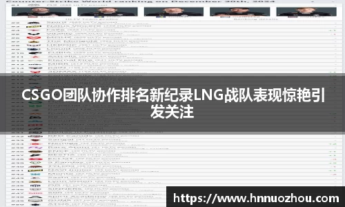 CSGO团队协作排名新纪录LNG战队表现惊艳引发关注